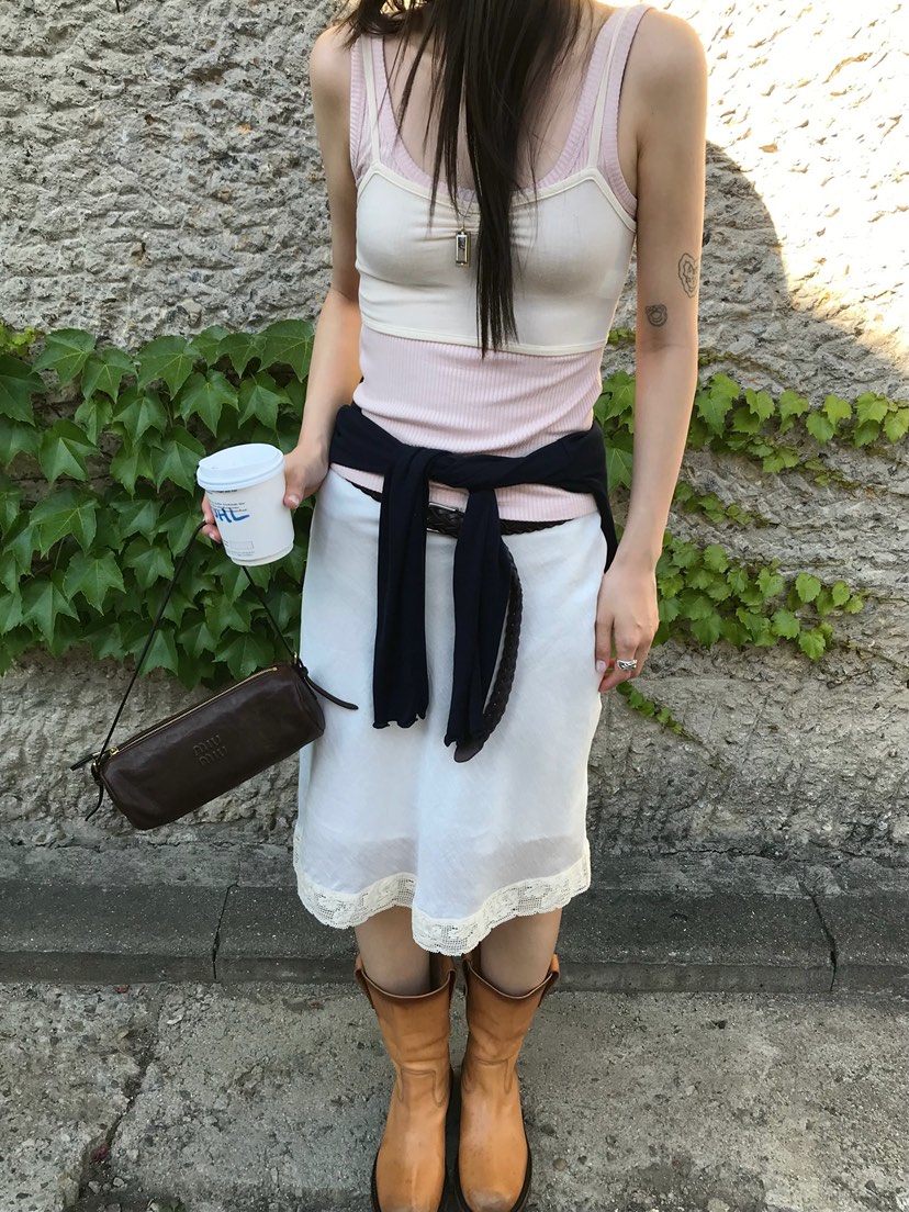 ESCHER韓國直郵女裝新品26春夏人氣26夏季職業休閑吊帶背心ESCHER吊帶/背心