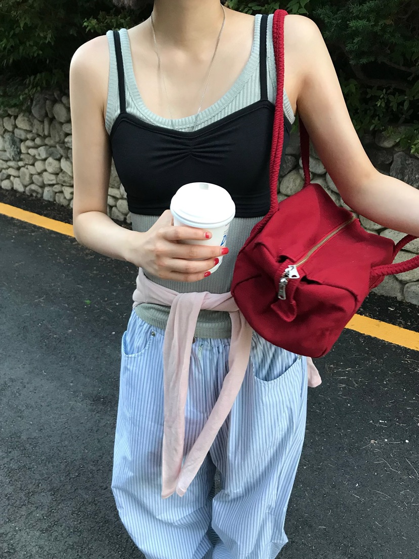 ESCHER韓國直郵女裝新品26春夏人氣26夏季職業休閑吊帶背心ESCHER吊帶/背心