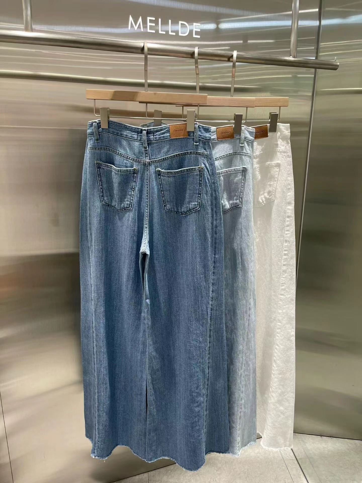 MELLDE韓國代購女裝新品休閑推薦職業26春夏時尚26夏季牛仔褲MELLDE牛仔褲