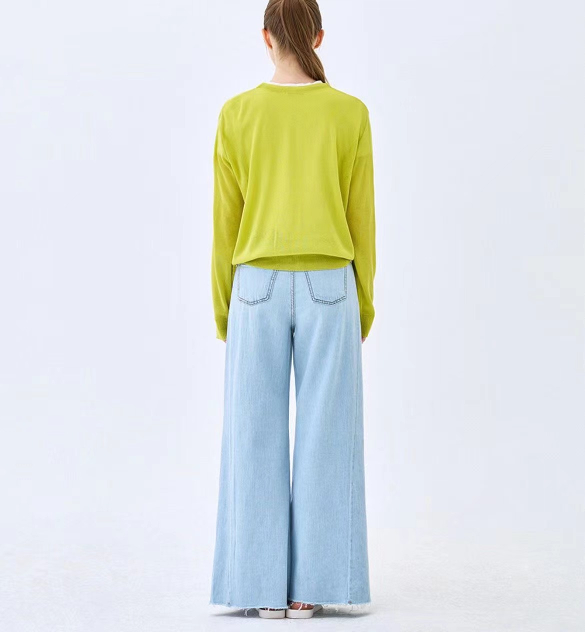 MELLDE韓國代購女裝新品休閑推薦職業26春夏時尚26夏季牛仔褲MELLDE牛仔褲