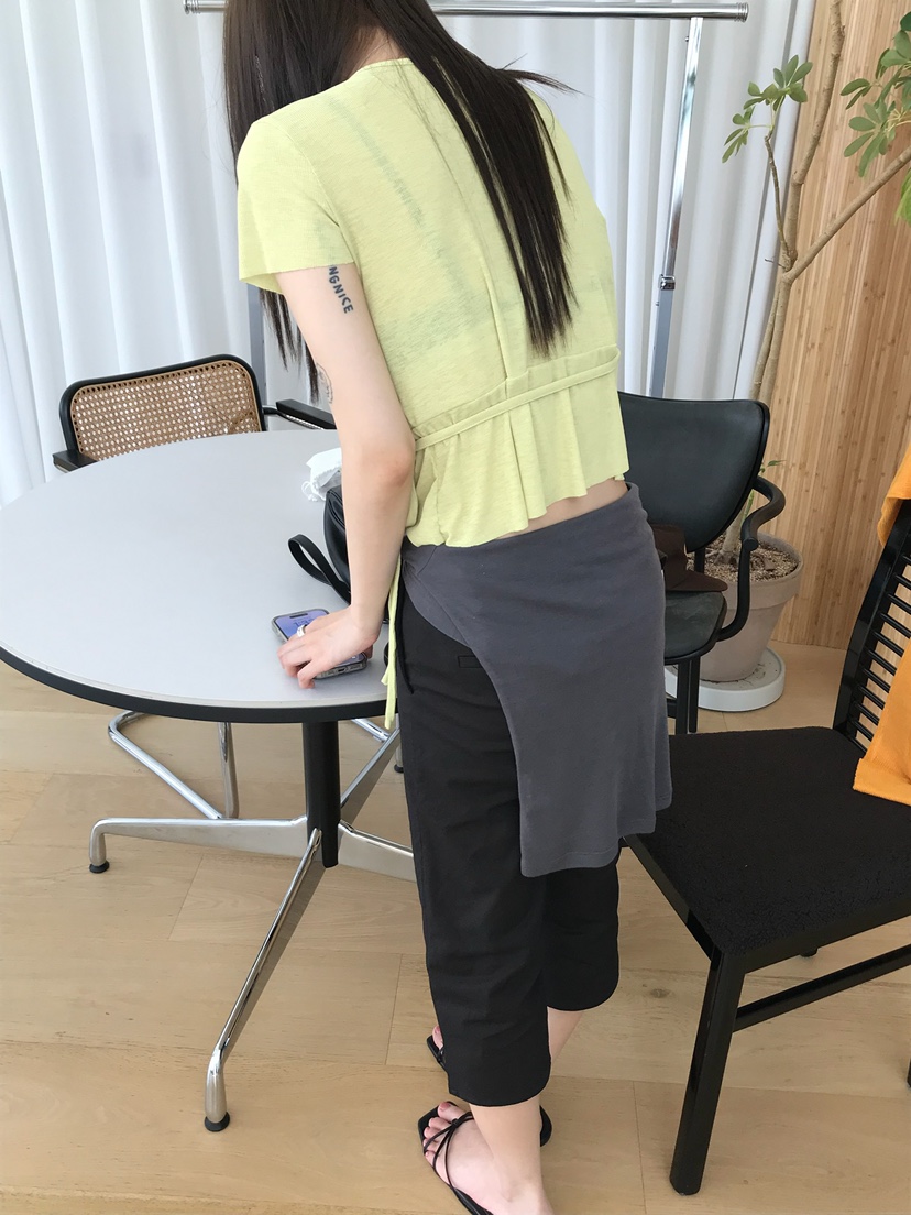 ESCHER韓國直郵女士新款26夏季推薦職業熱賣休閑人氣T恤LESCHERT恤