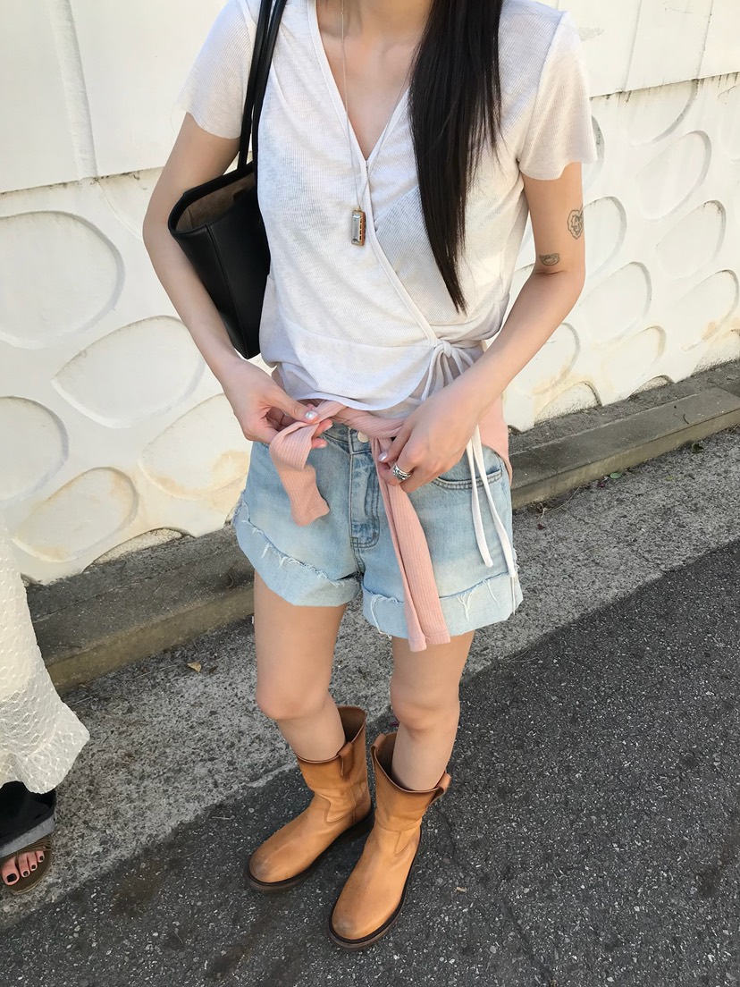 ESCHER韓國直郵女士新款26夏季推薦職業熱賣休閑人氣T恤LESCHERT恤