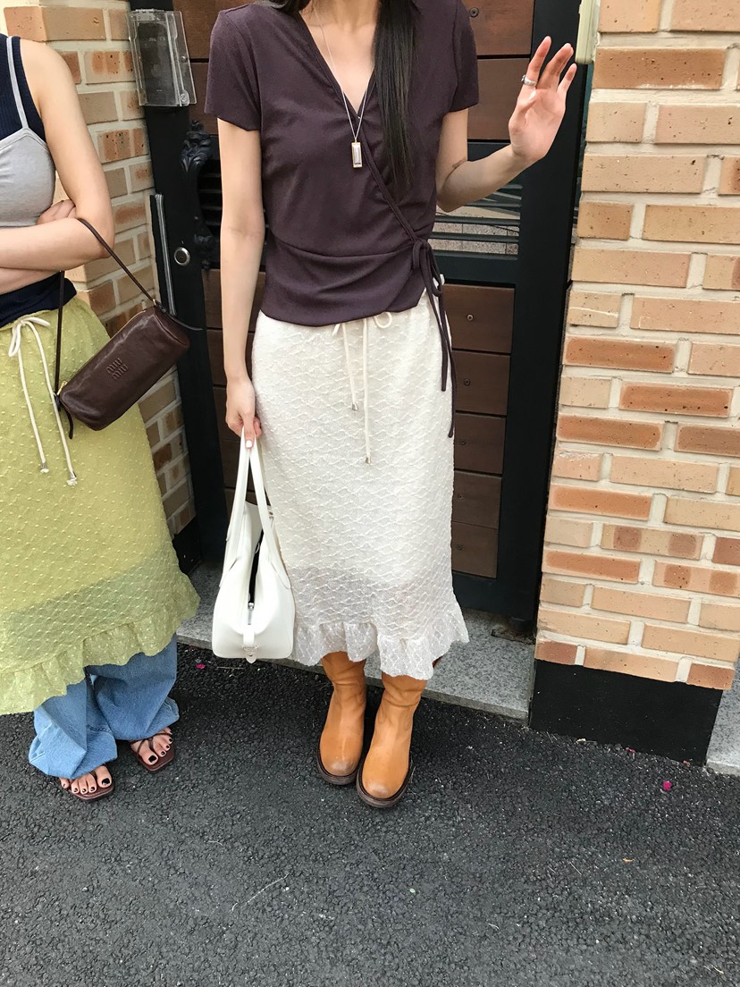 ESCHER韓國直郵女士新款26夏季推薦職業熱賣休閑人氣T恤LESCHERT恤