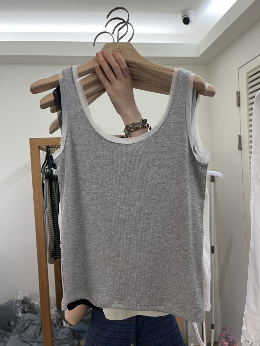 TIZZI韓國東大門直郵女士新品時尚休閑26春夏推薦吊帶背心TIZZI吊帶/背心圖色1