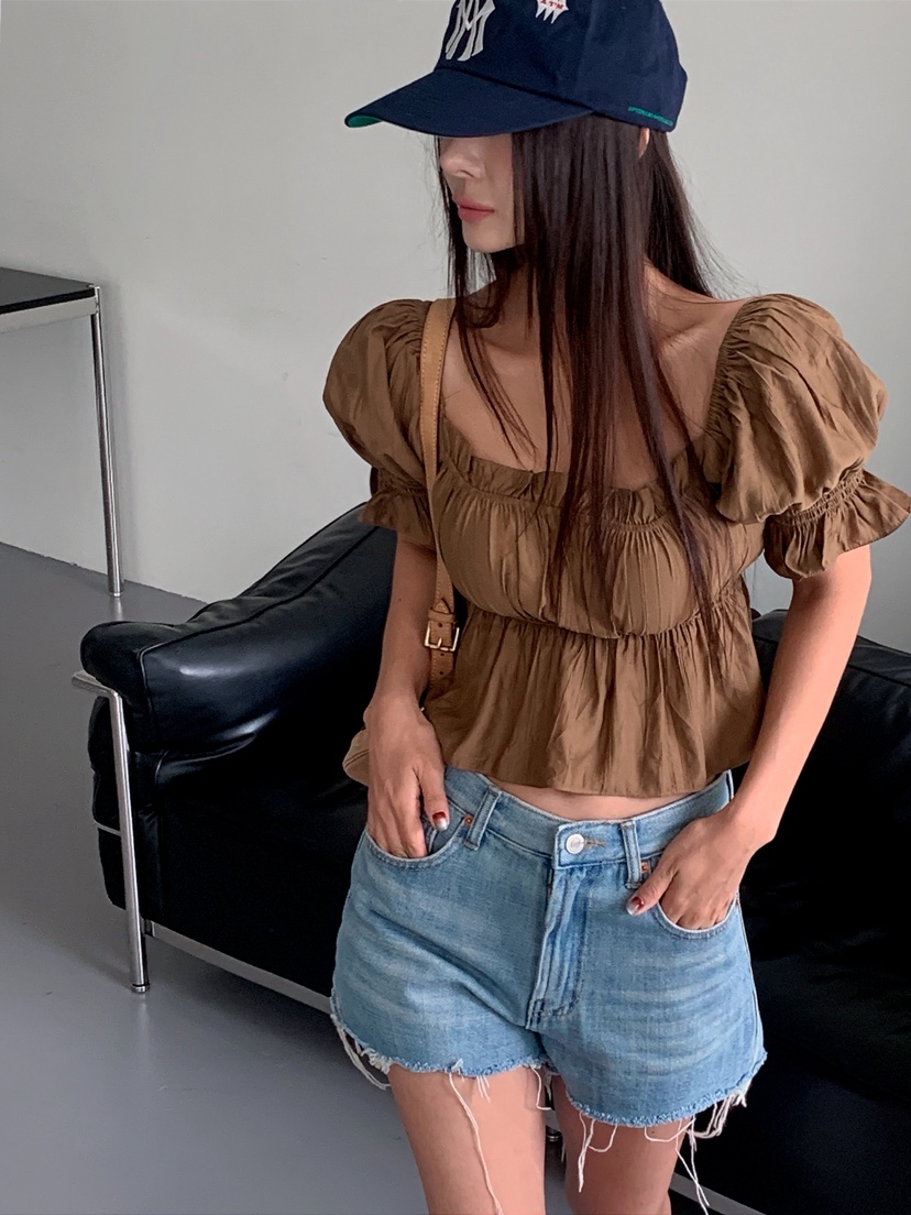 VERANDA韓國直郵女裝新品26春夏休閑職業推薦襯衫蕾絲衫LVERANDA襯衫/蕾絲衫