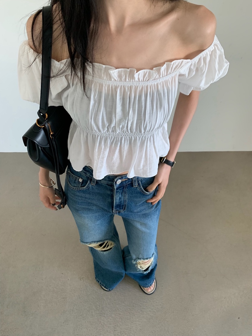 VERANDA韓國直郵女裝新品26春夏休閑職業推薦襯衫蕾絲衫LVERANDA襯衫/蕾絲衫
