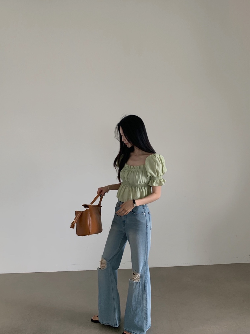 VERANDA韓國直郵女裝新品26春夏休閑職業推薦襯衫蕾絲衫LVERANDA襯衫/蕾絲衫