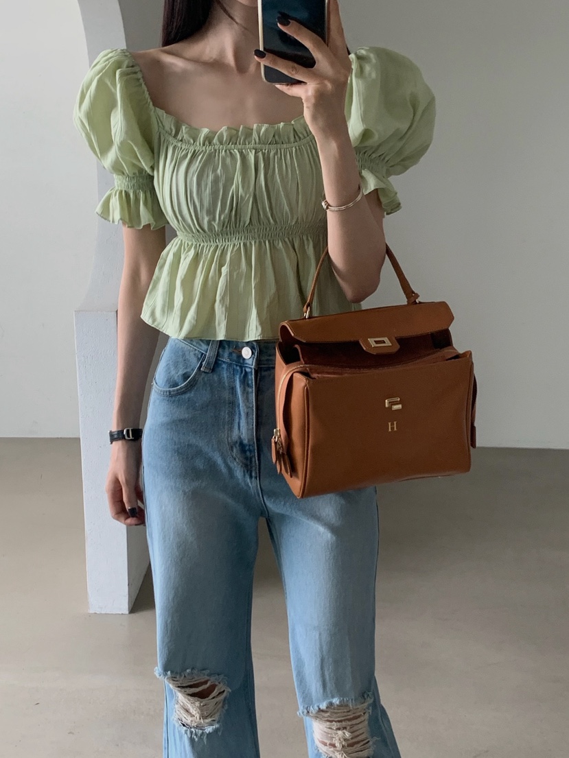 VERANDA韓國直郵女裝新品26春夏休閑職業推薦襯衫蕾絲衫LVERANDA襯衫/蕾絲衫