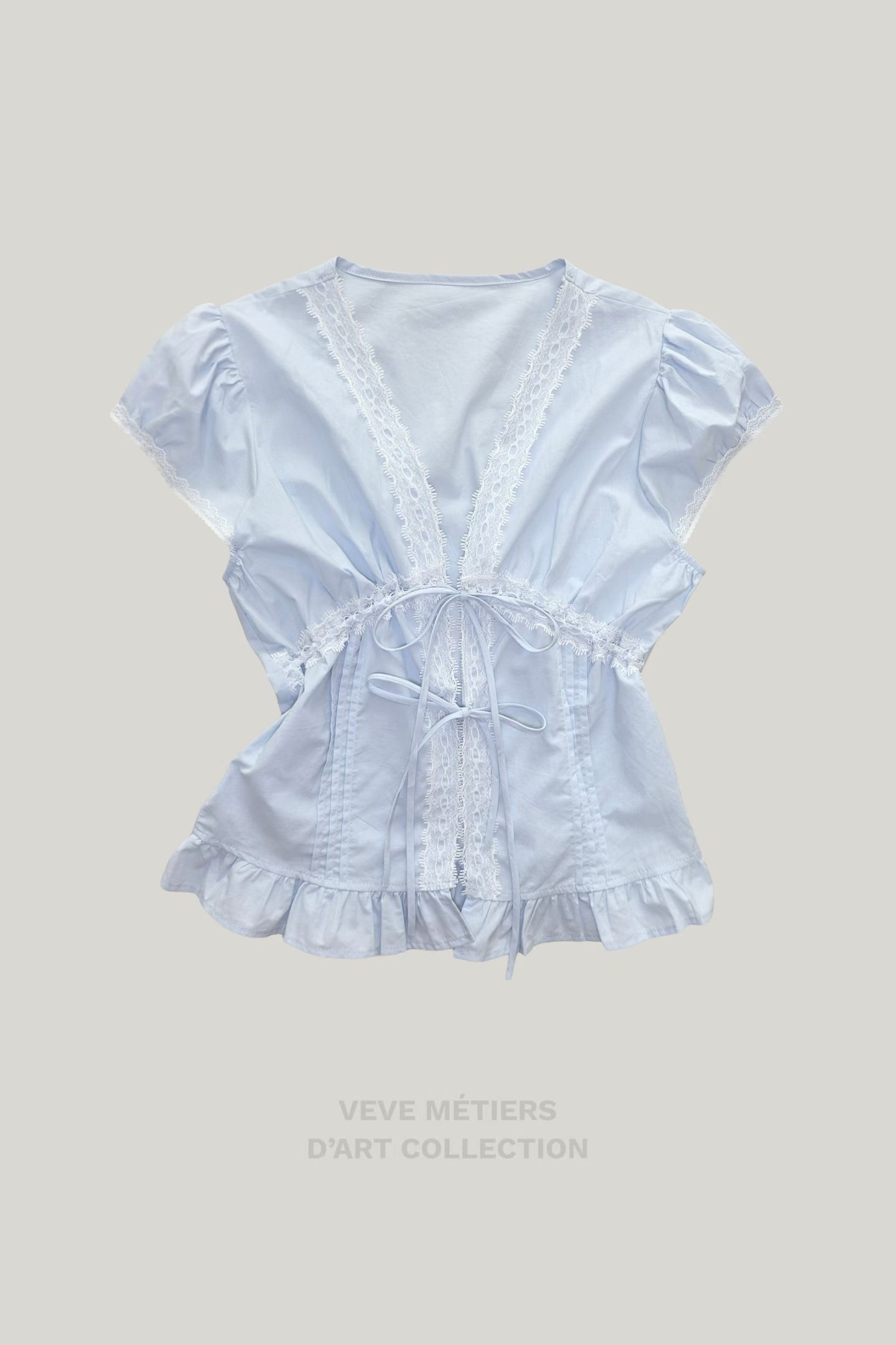 VEVE東大門實拍韓國女士新款熱賣26春夏推薦時尚襯衫蕾絲衫LVEVE襯衫/蕾絲衫圖色2
