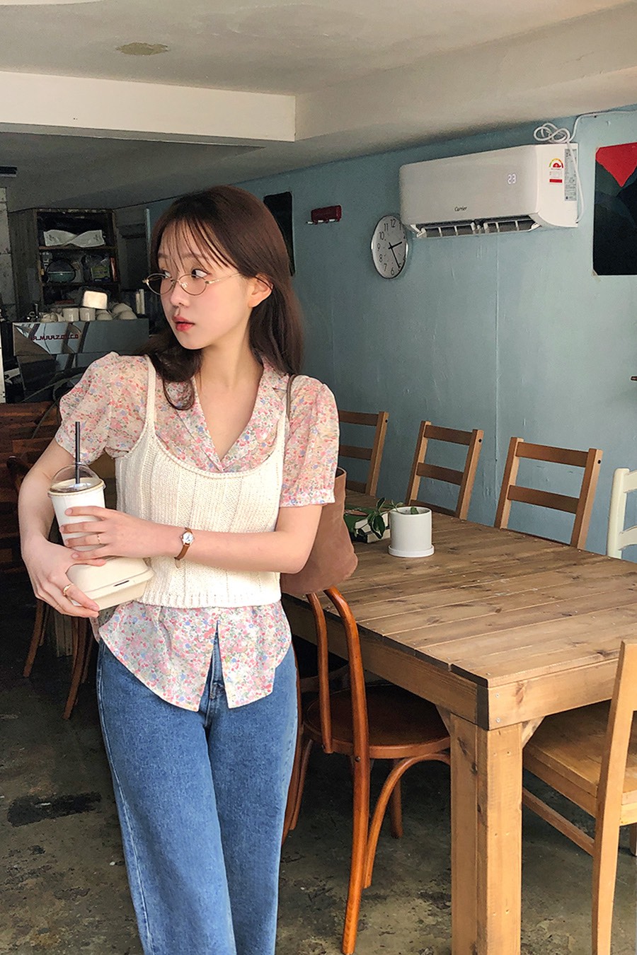 LETAILOR韓國東大門直郵女裝新品休閑熱賣襯衫蕾絲衫雪紡LETAILOR襯衫/蕾絲衫