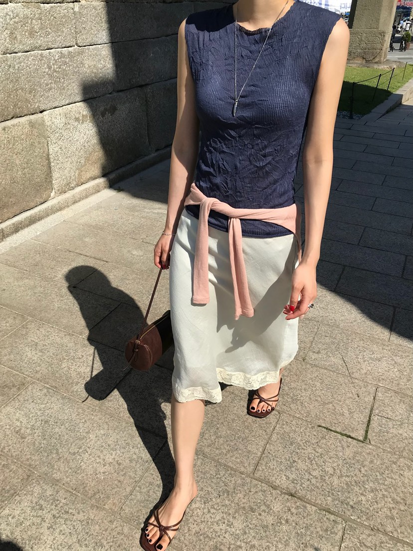 ESCHER韓國代購女裝新款休閑人氣推薦26夏季26春夏吊帶背心ESCHER吊帶/背心