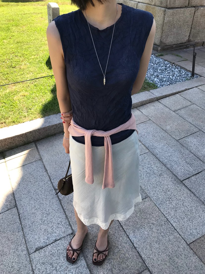 ESCHER韓國代購女裝新款休閑人氣推薦26夏季26春夏吊帶背心ESCHER吊帶/背心