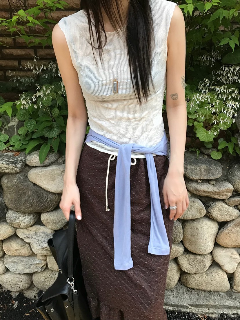 ESCHER韓國代購女裝新款休閑人氣推薦26夏季26春夏吊帶背心ESCHER吊帶/背心