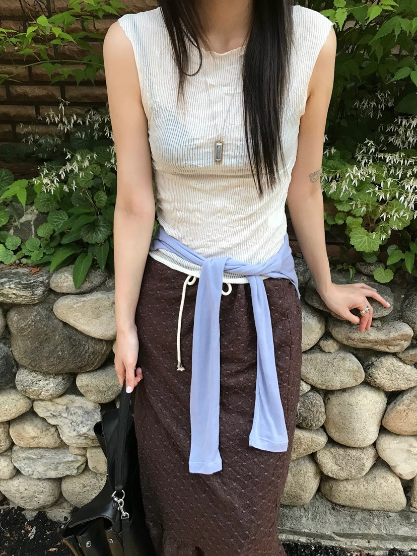 ESCHER韓國代購女裝新款休閑人氣推薦26夏季26春夏吊帶背心ESCHER吊帶/背心