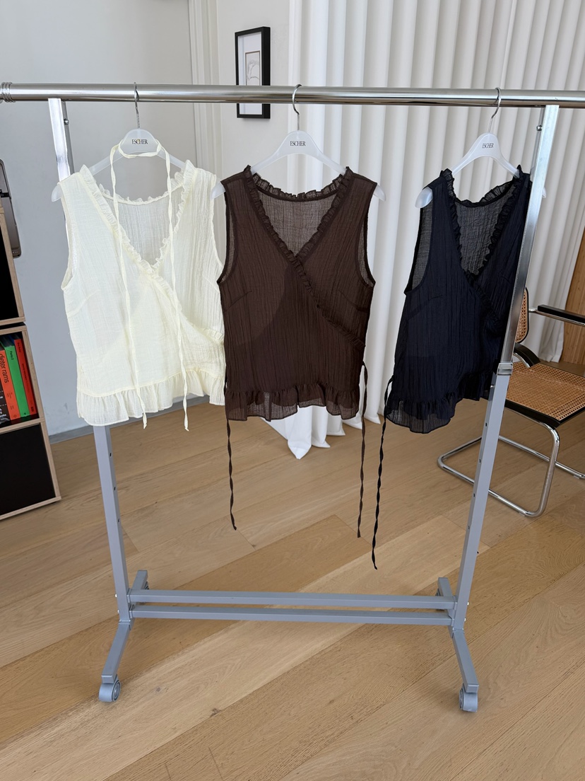 ESCHER韓國直郵實拍女裝新款26春夏推薦熱賣吊帶背心含脖帶LESCHER吊帶/背心