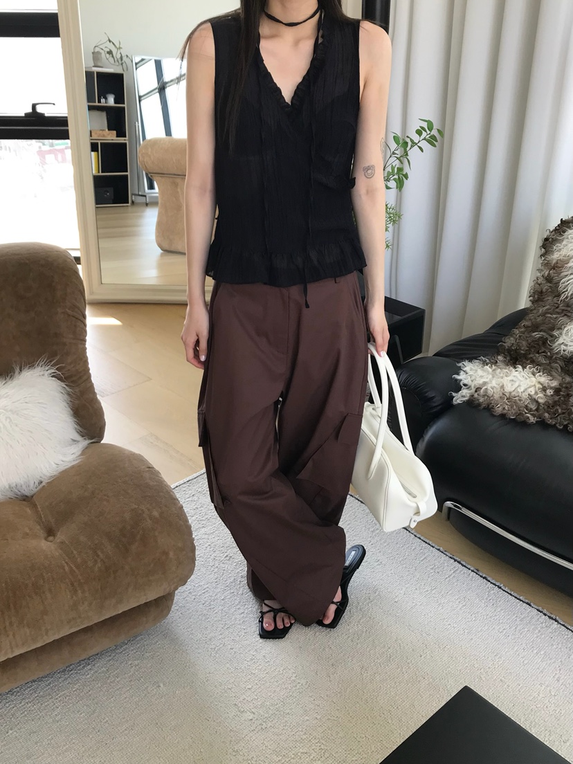ESCHER韓國直郵實拍女裝新款26春夏推薦熱賣吊帶背心含脖帶LESCHER吊帶/背心
