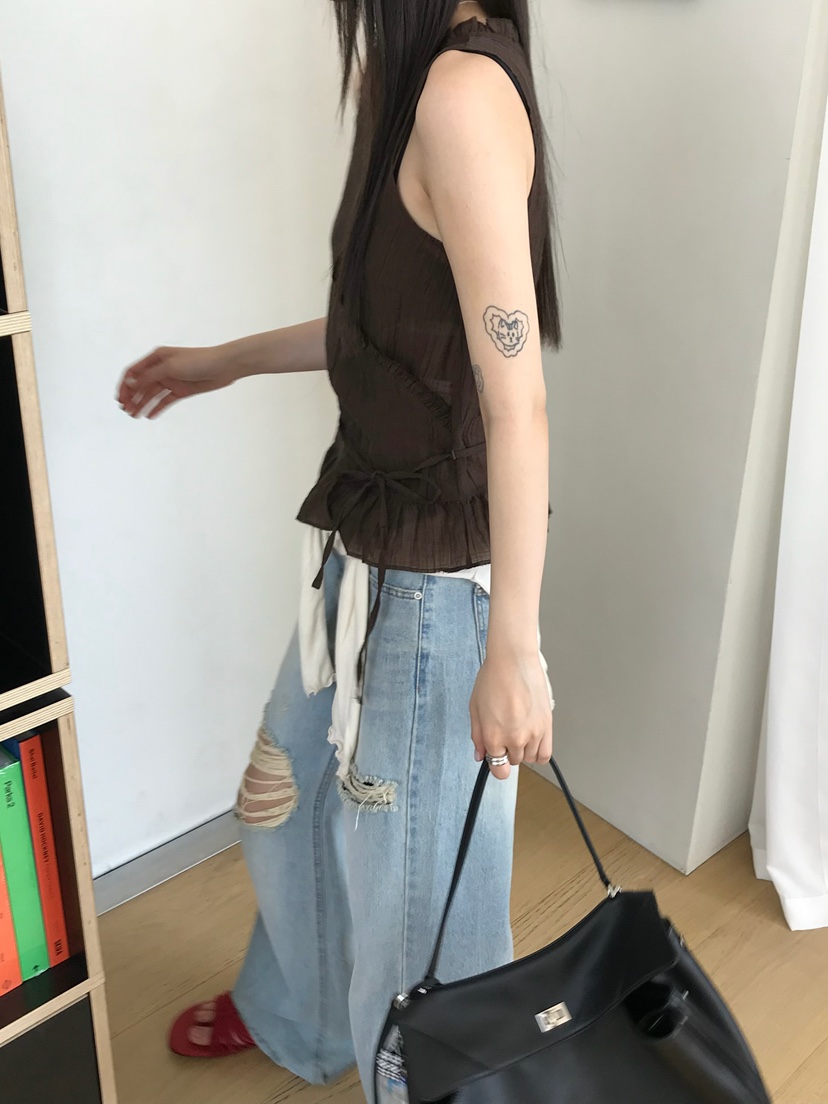 ESCHER韓國直郵實拍女裝新款26春夏推薦熱賣吊帶背心含脖帶LESCHER吊帶/背心