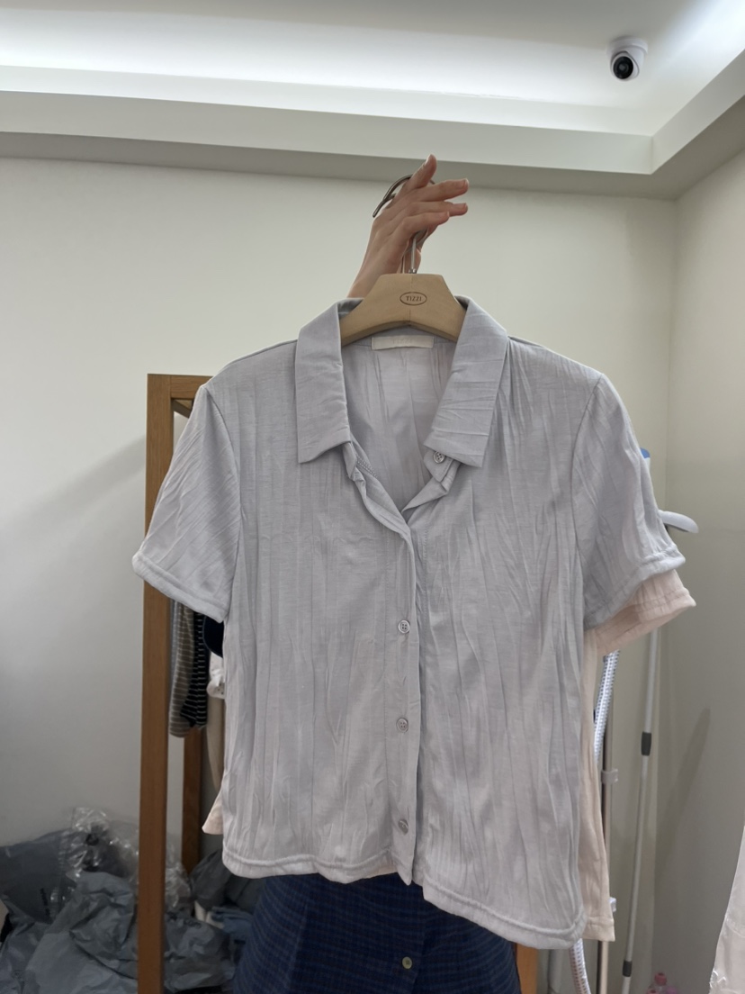 TIZZI東大門實拍韓國女裝新款推薦職業26春夏26夏季襯衫蕾絲衫TIZZI襯衫/蕾絲衫圖色2