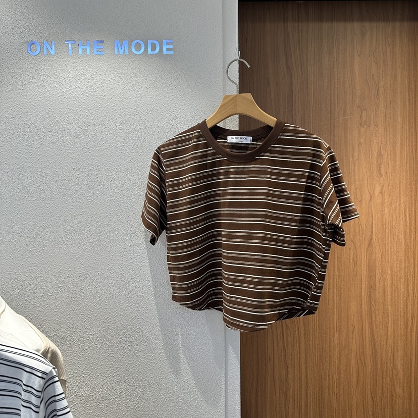 ON THE MODE韓國東大門代購女裝新品推薦26夏季休閑T恤ON THE MODET恤圖色2