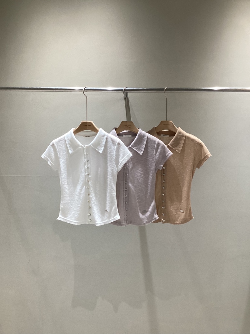 NEAR LEAP-P韓國直郵實拍女士新品26春夏職業推薦T恤亞麻NEAR LEAP/The N:LT恤