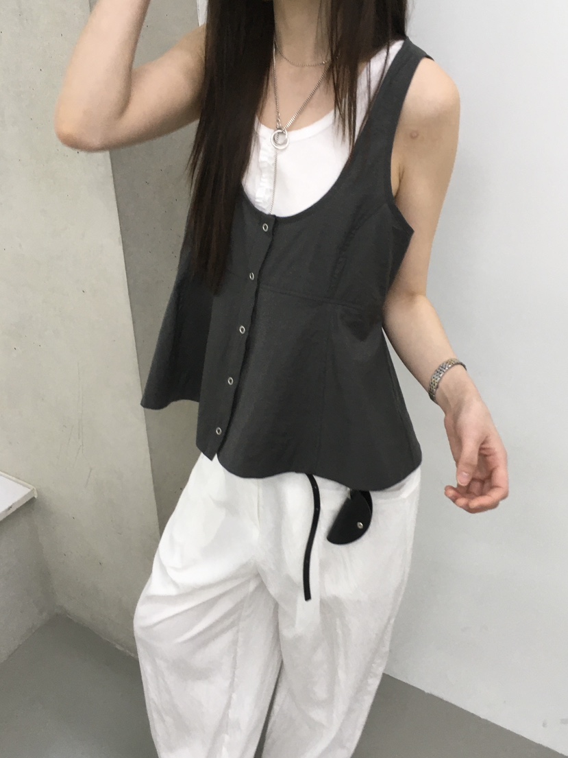 MINIMUZE東大門實拍韓國女士新款休閑職業推薦26春夏吊帶背心LMINIMUZE吊帶/背心