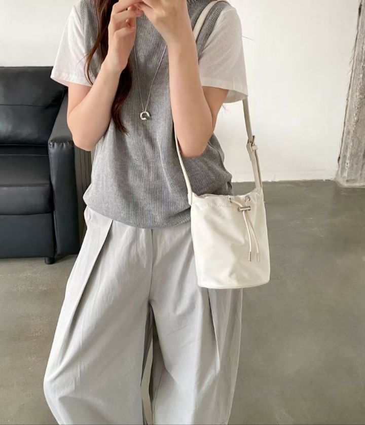 TROUVAILLE韓國代購女裝新品熱賣時尚推薦26春夏單肩斜跨包TROUVAILLE單肩/斜跨包圖色2