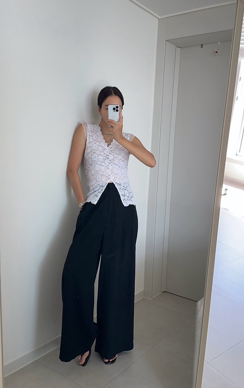 SOUIT韓國直郵女士新款26夏季休閑職業人氣吊帶背心花朵無袖SOUIT by mabel-L吊帶/背心
