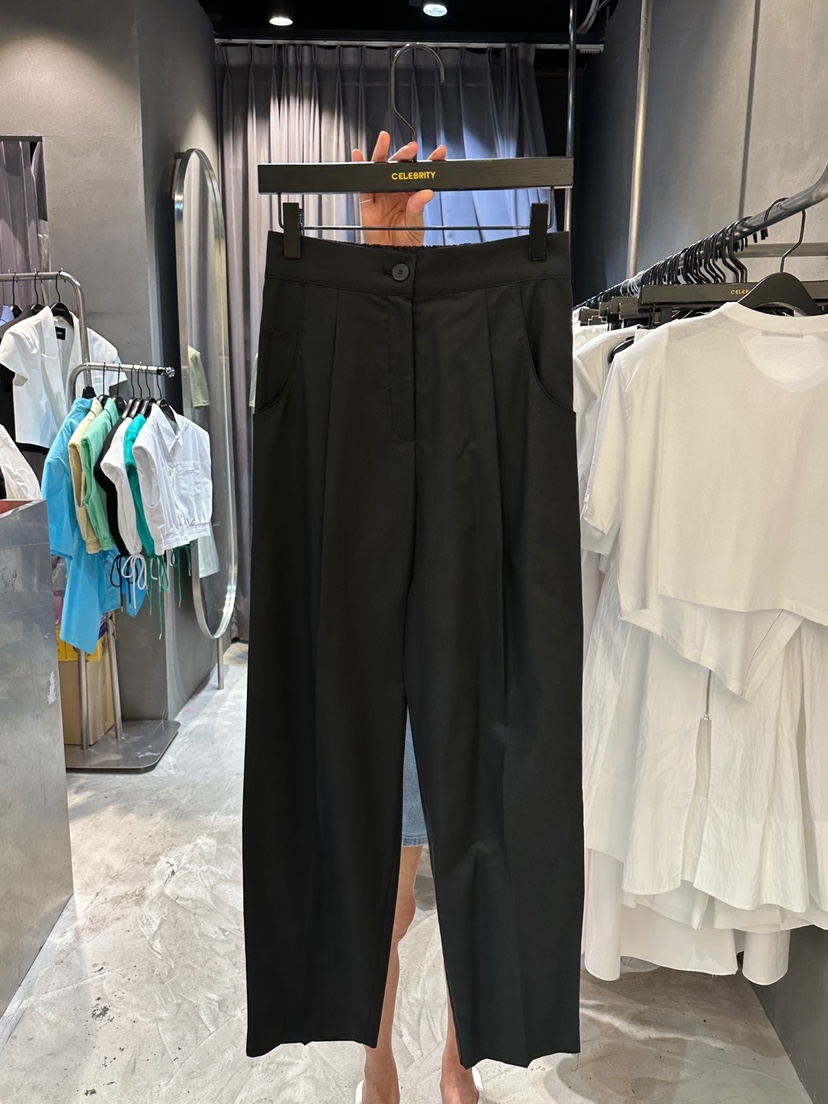 CELEBRITY-A東大門實拍韓國女士新品26夏季休閑褲打折寬松CELEBRITY-A休閑褲圖色2