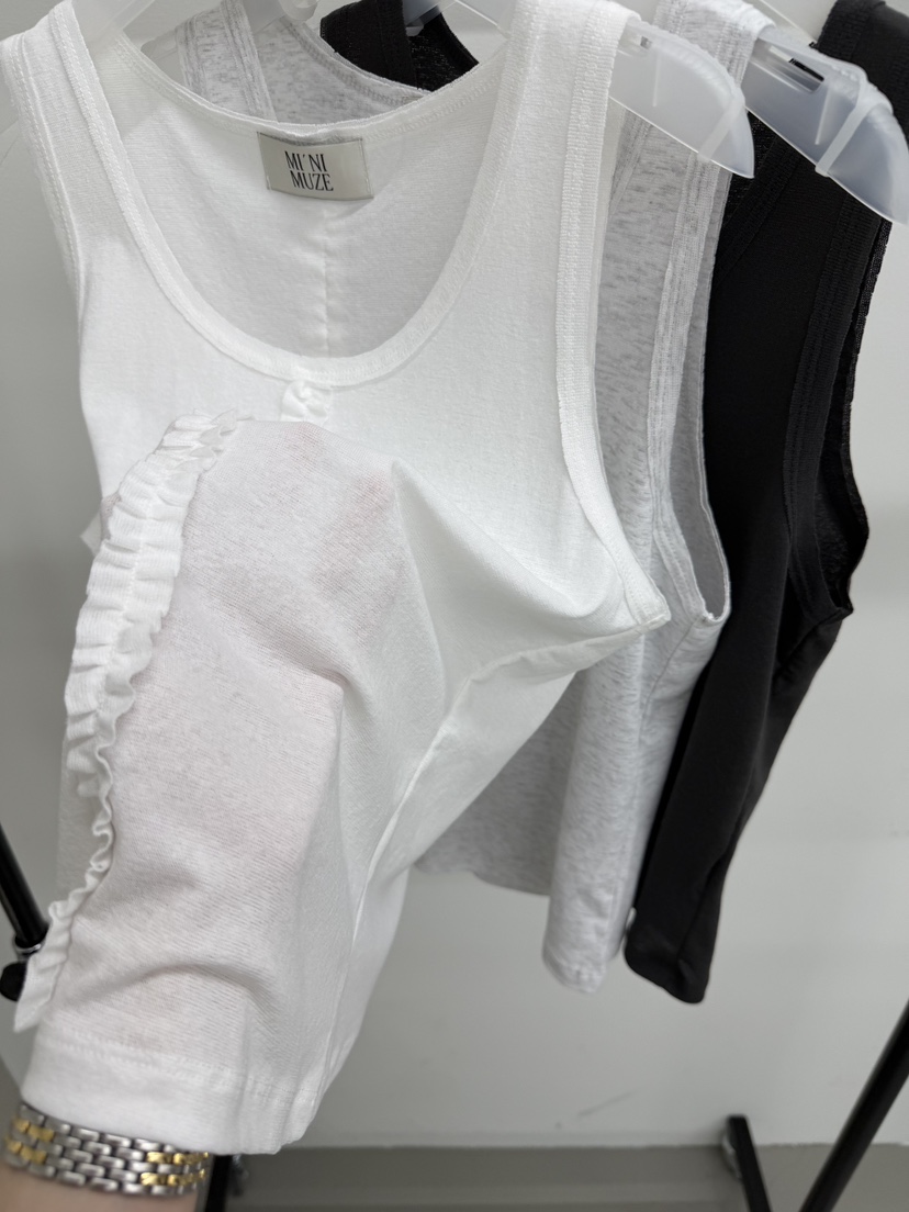 MINIMUZE韓國直郵實拍女裝新品26夏季推薦休閑吊帶背心無袖MINIMUZE吊帶/背心