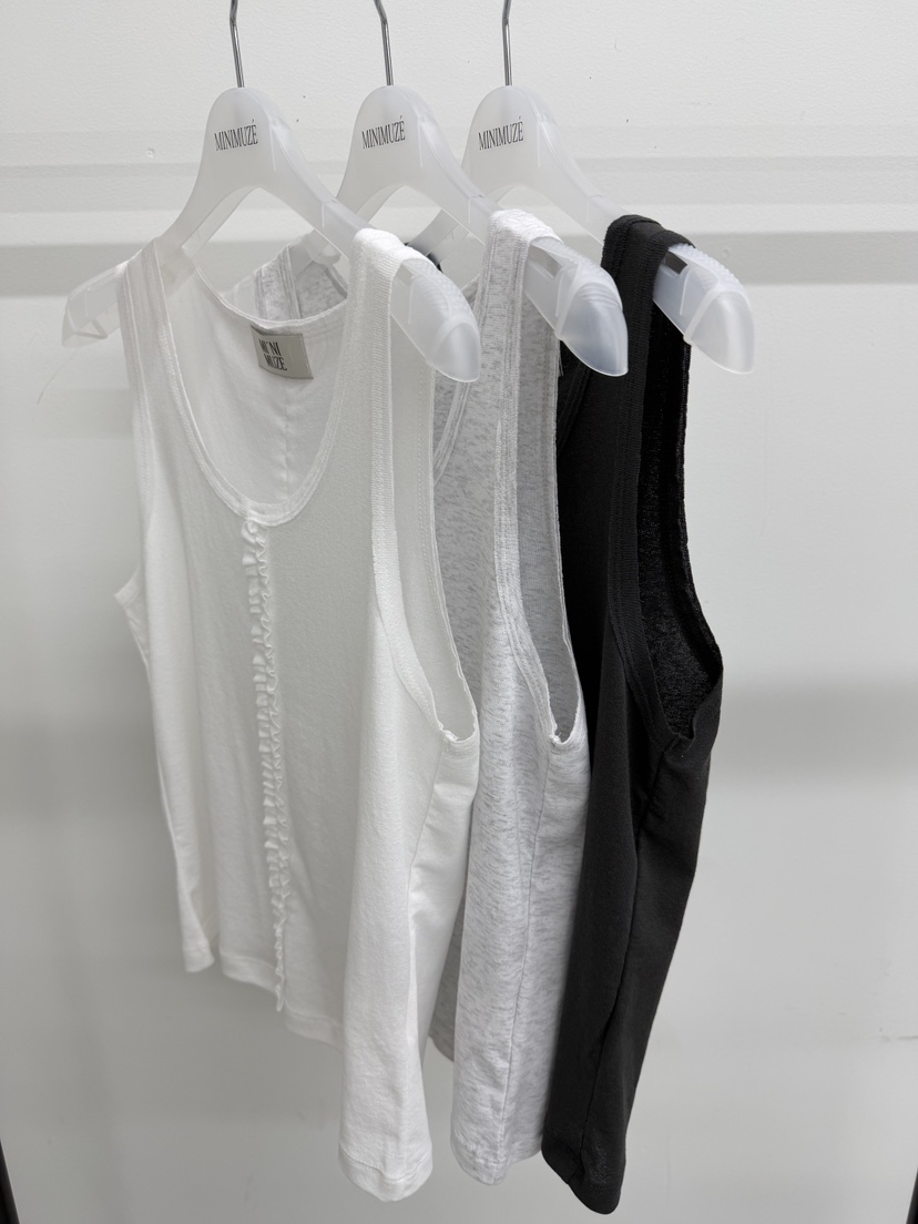 MINIMUZE韓國直郵實拍女裝新品26夏季推薦休閑吊帶背心無袖MINIMUZE吊帶/背心