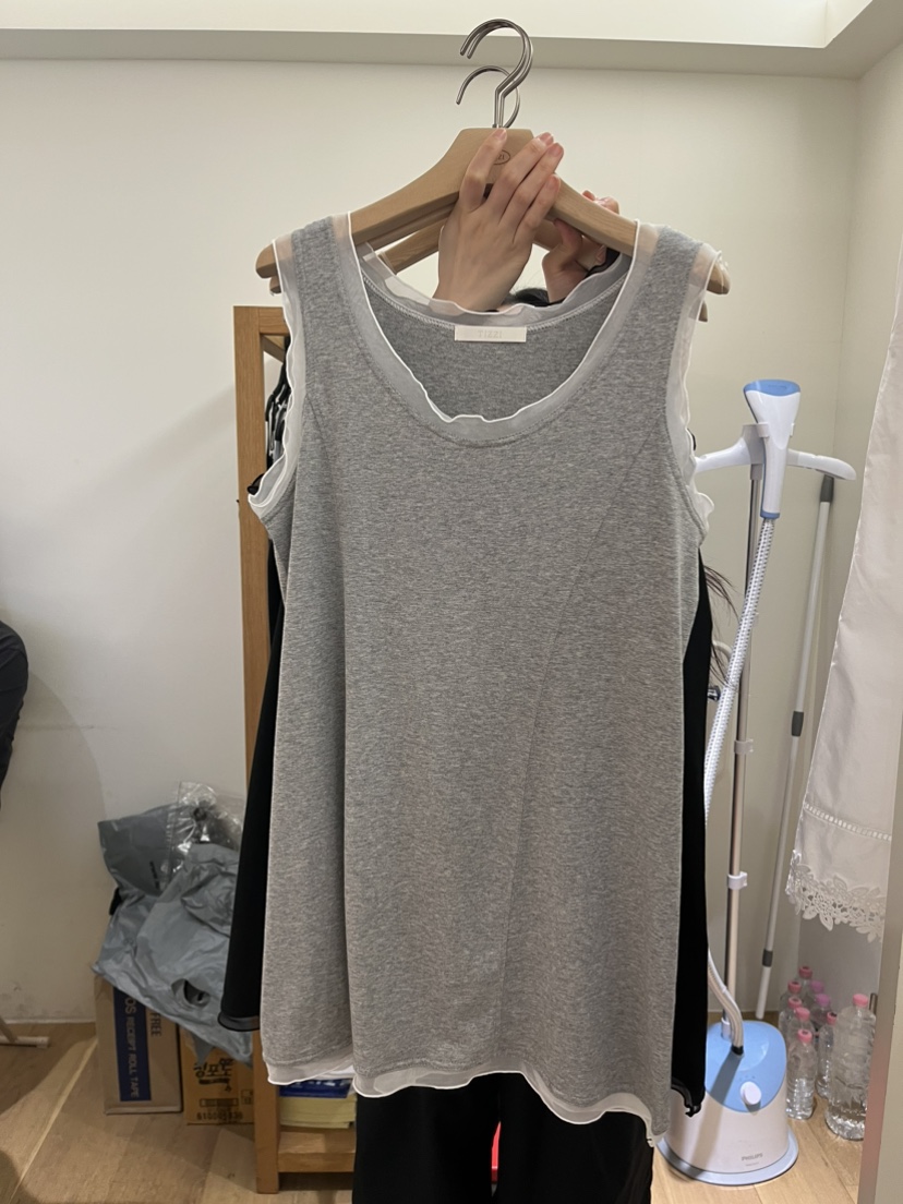 TIZZI韓國直郵女士新品休閑時尚職業推薦人氣26夏季吊帶背心TIZZI吊帶/背心圖色2