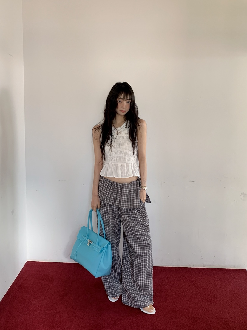 OURWAVE/OUR ROOM韓國直郵實拍女裝新款時尚吊帶背心絲帶無袖Our Wave/Our Room吊帶/背心