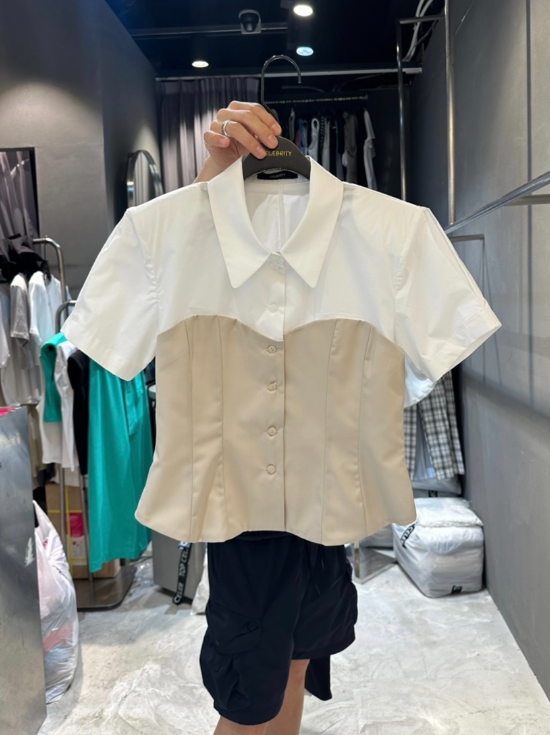 CELEBRITY-A韓國東大門直郵女士新品熱賣襯衫蕾絲衫打折緊身CELEBRITY-A襯衫/蕾絲衫圖色1