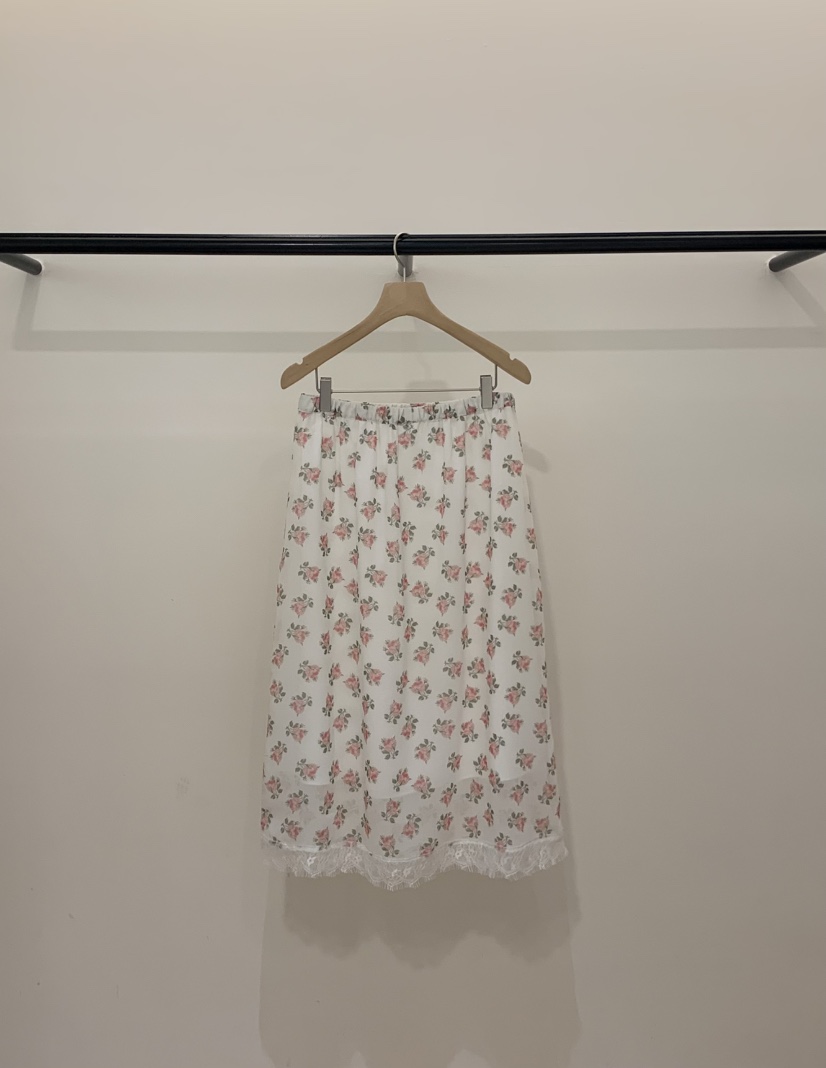 LA CREME韓國東大門直郵女裝新品26春夏半身裙中短裙雪紡SLA CREME半身裙/中短裙