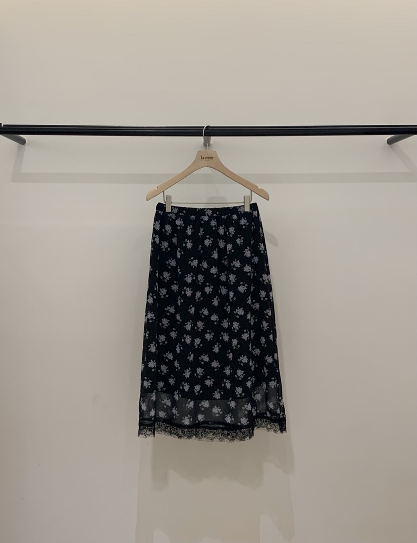 LA CREME韓國東大門直郵女裝新品26春夏半身裙中短裙雪紡SLA CREME半身裙/中短裙圖色2