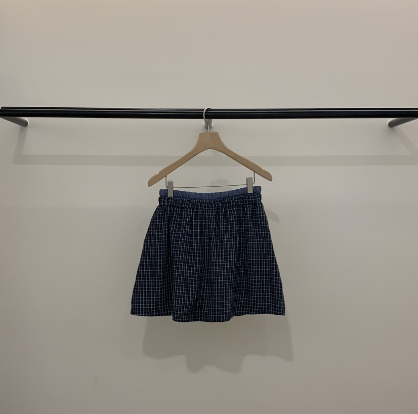 LA CREME東大門實拍韓國女裝新款26春夏職業26夏季短裙格子SLA CREME短裙