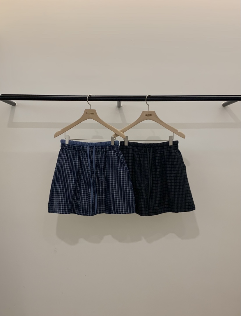 LA CREME東大門實拍韓國女裝新款26春夏職業26夏季短裙格子SLA CREME短裙