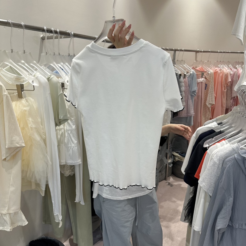 MIMME/LOOKK韓國代購女士新品推薦26春夏26夏季人氣T恤絲帶MIMME/LOOKKT恤