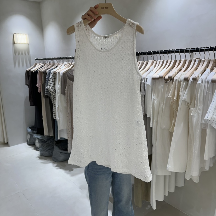 MILLIF韓國東大門代購女裝新款休閑推薦吊帶背心層疊無袖MILLIF吊帶/背心圖色1
