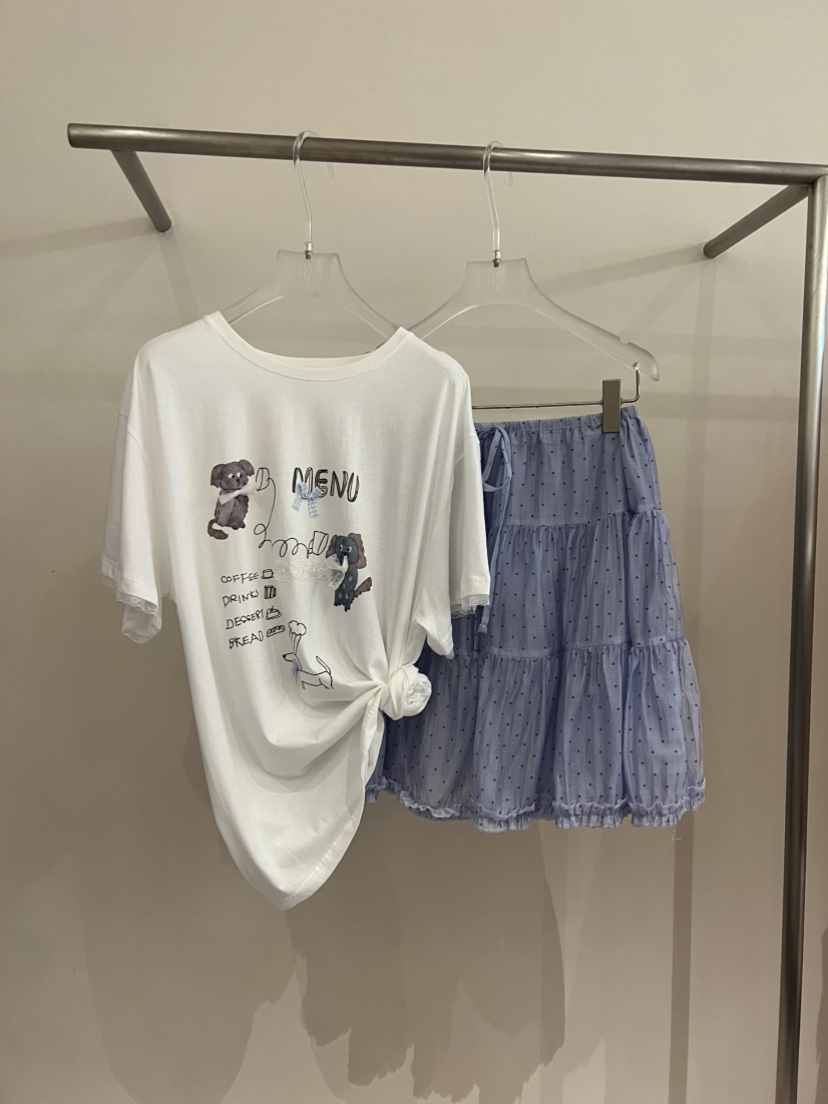 MIMME/LOOKK韓國直郵女士新品26春夏人氣休閑熱賣T恤絲帶MIMME/LOOKKT恤