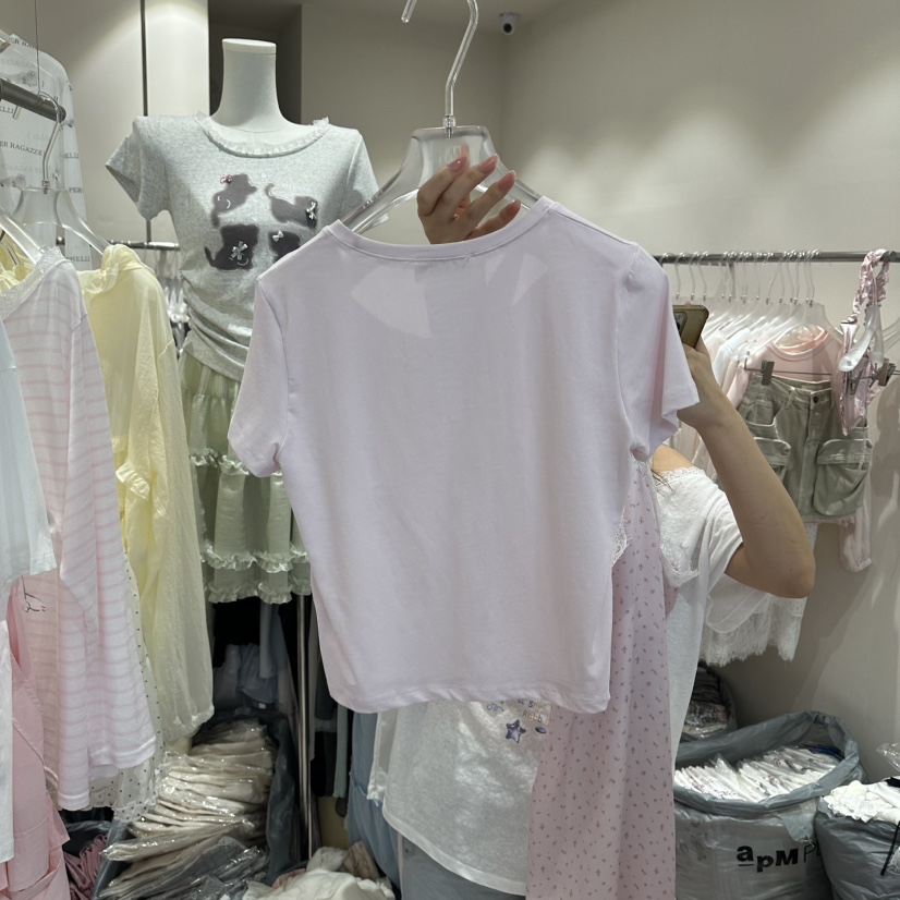 MIMME/LOOKK韓國東大門直郵女士新款時尚26夏季26春夏T恤MIMME/LOOKKT恤