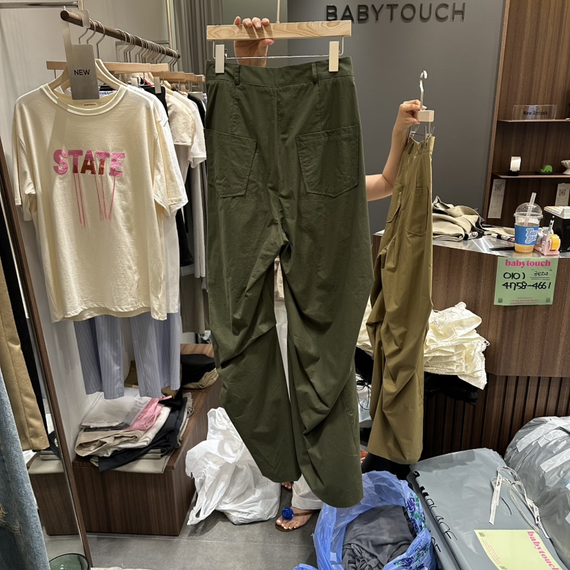 BABYTOUCH韓國東大門直郵女裝新款休閑26夏季時尚26春夏休閑褲BABYTOUCH休閑褲