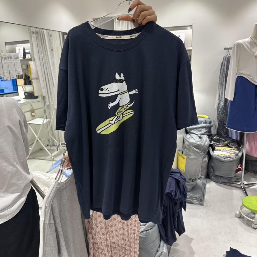 COMBO韓國直郵女裝新款休閑熱賣時尚推薦26春夏職業人氣T恤COM_BOT恤圖色3