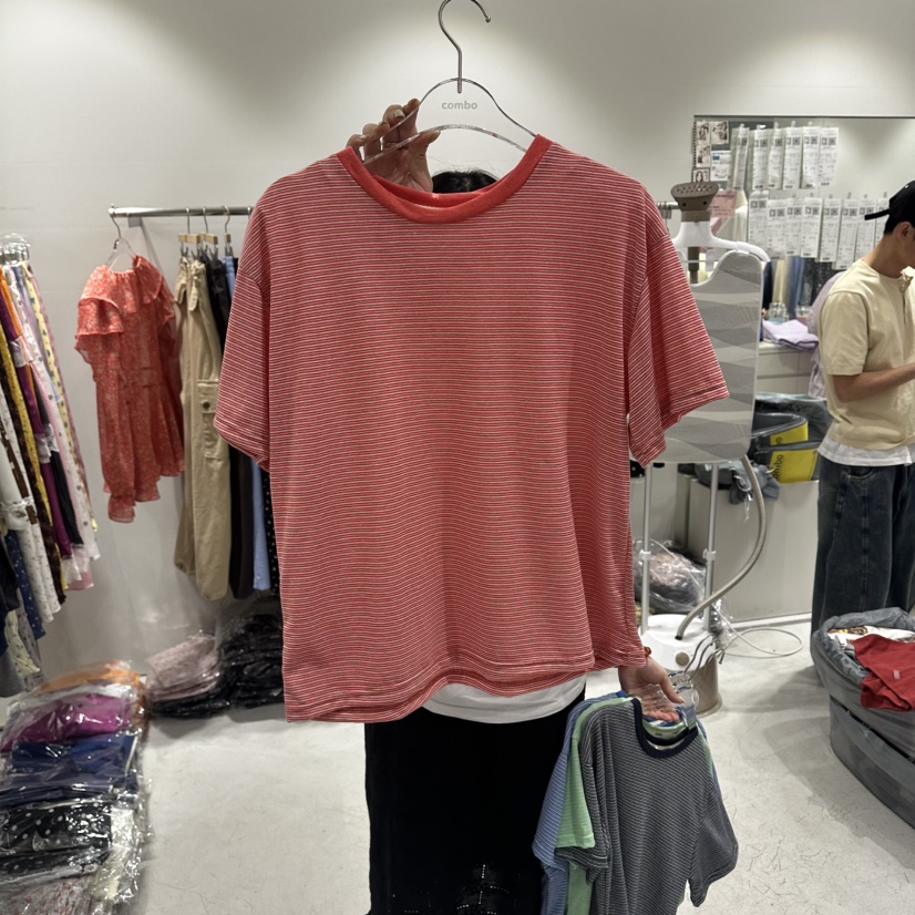 COMBO韓國直郵女裝新品人氣26春夏時尚熱賣推薦休閑26夏季T恤COM_BOT恤圖色1