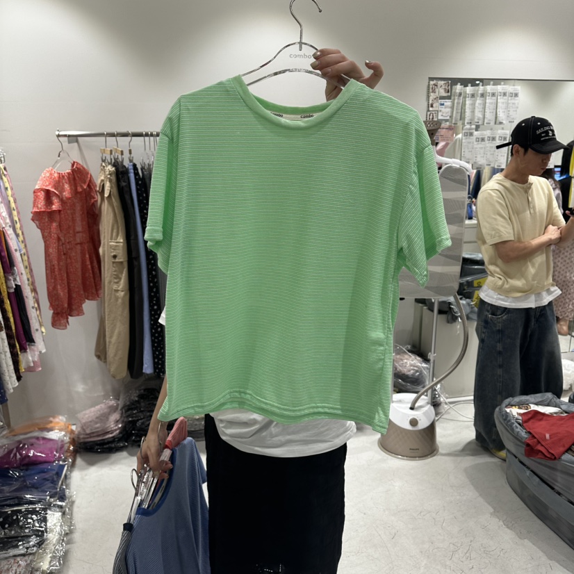 COMBO韓國直郵女裝新品人氣26春夏時尚熱賣推薦休閑26夏季T恤COM_BOT恤圖色2