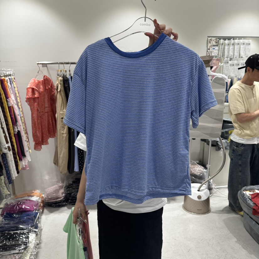 COMBO韓國直郵女裝新品人氣26春夏時尚熱賣推薦休閑26夏季T恤COM_BOT恤圖色4