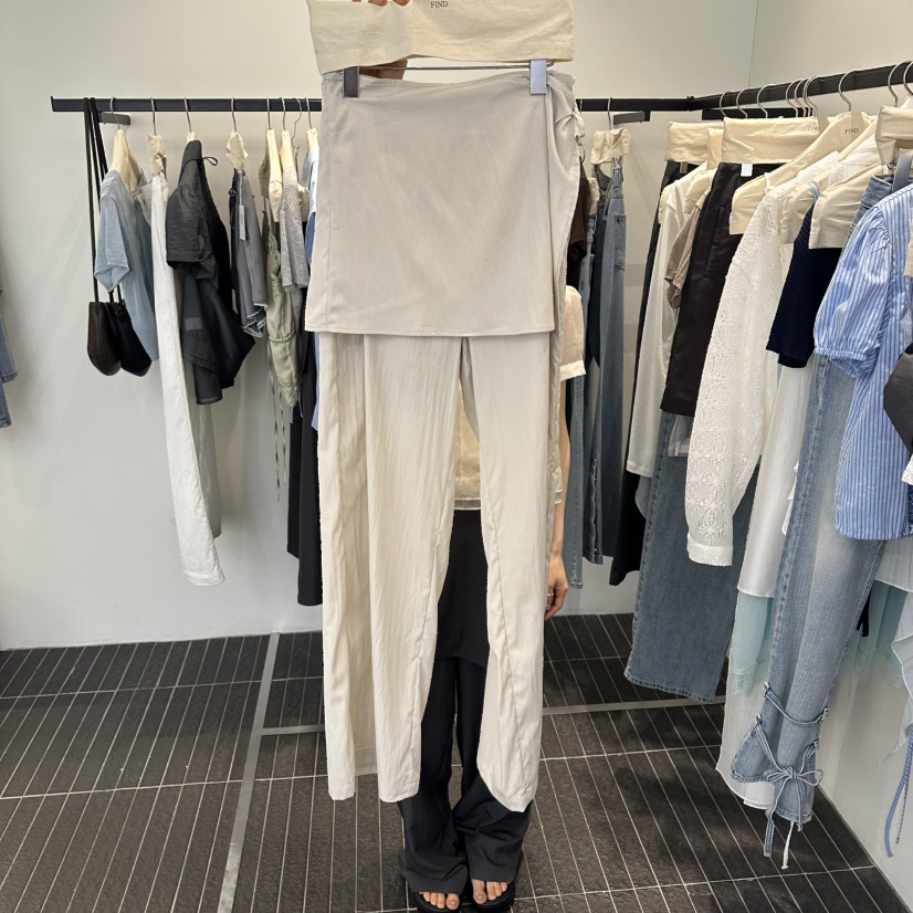 FIND-P韓國東大門代購女裝新品26春夏26夏季休閑職業裙褲FIND-P裙褲圖色2
