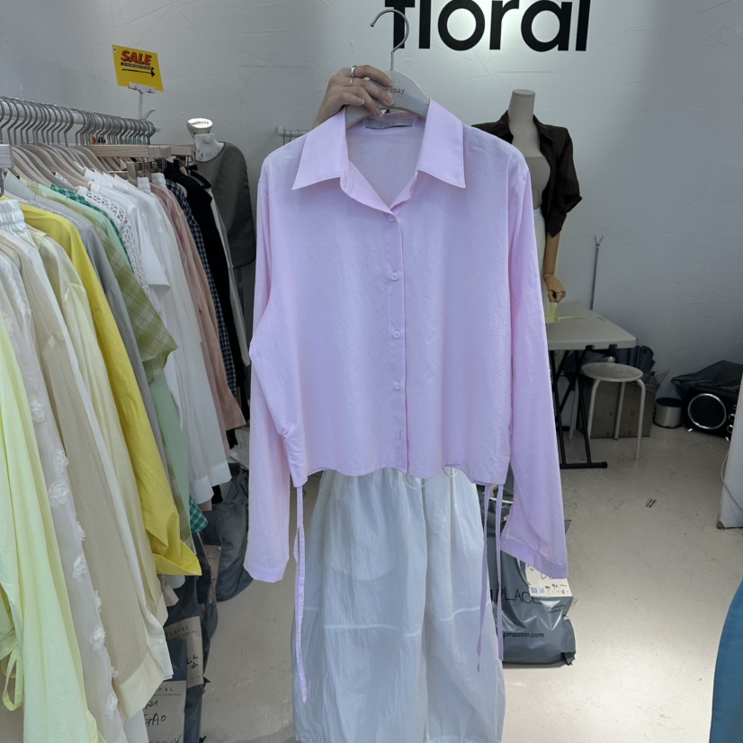 FLORAL韓國直郵實拍女士新款26夏季推薦休閑時尚襯衫蕾絲衫FLORAL襯衫/蕾絲衫圖色3