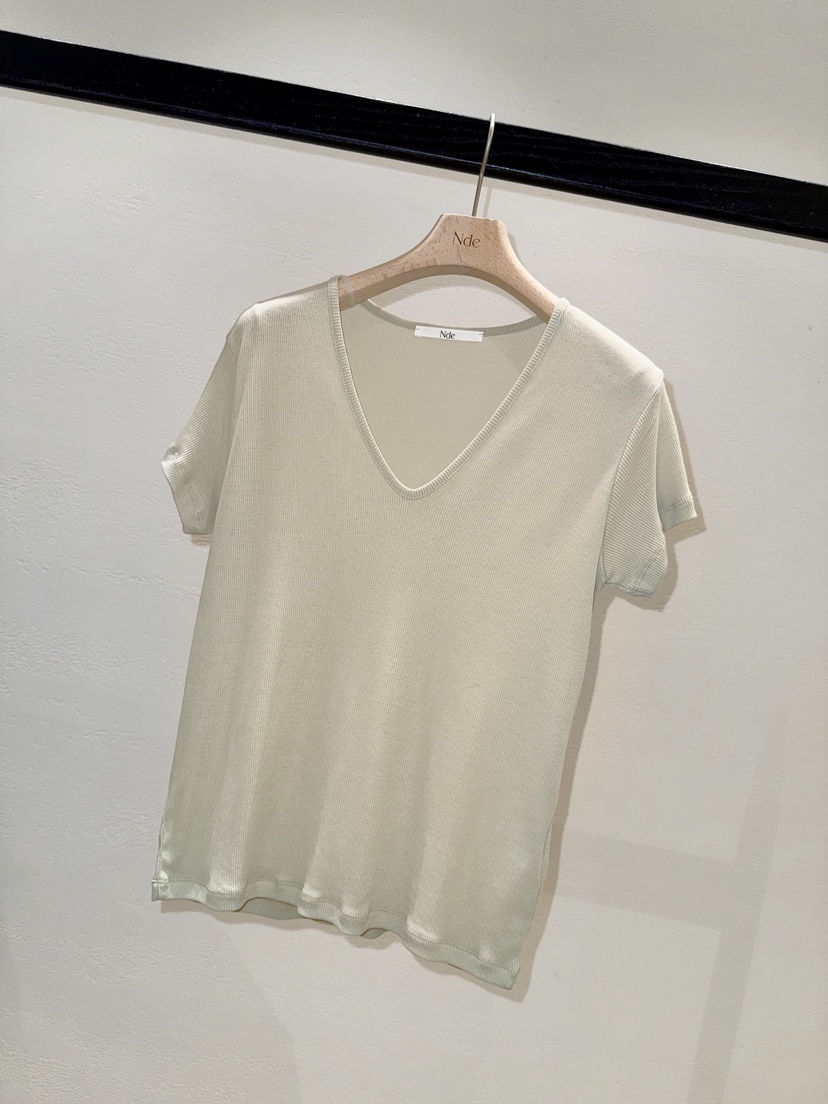 NDE韓國直郵女裝新品26夏季熱賣職業26春夏時尚推薦休閑T恤BOHEME_NDET恤圖色2
