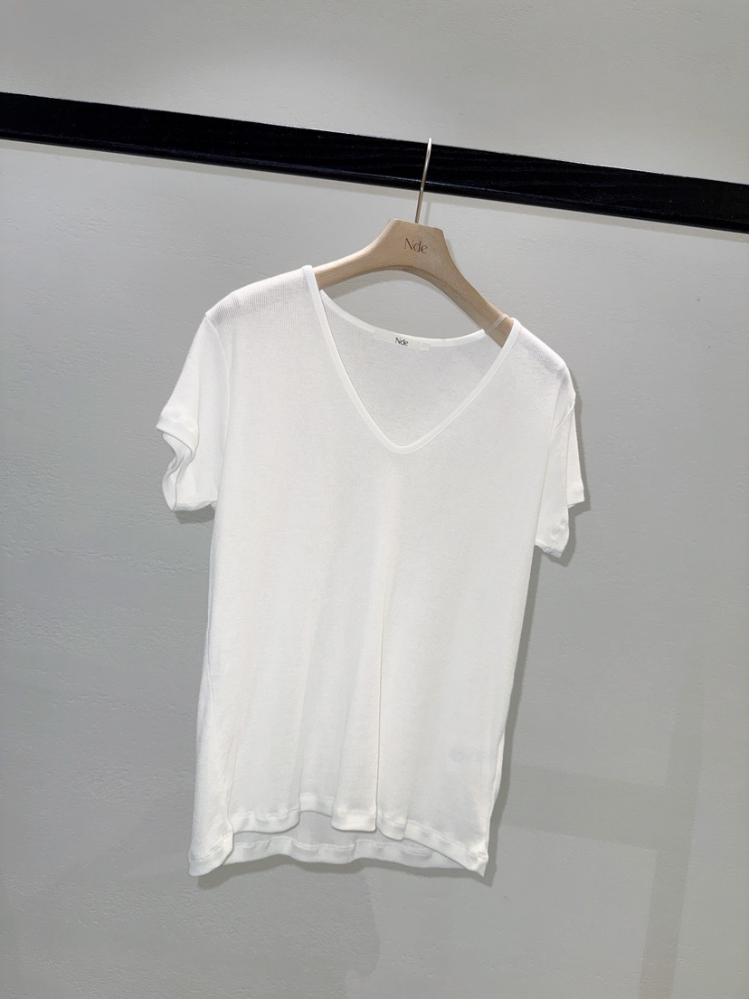 NDE韓國直郵女裝新品26夏季熱賣職業26春夏時尚推薦休閑T恤BOHEME_NDET恤圖色3